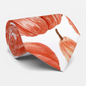 Watercolor Orange Pumpkin Pattern   ネクタイ (ロール)