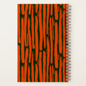 Watercolor orange vertical lines ノートブック (裏面)