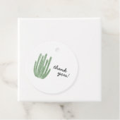 Watercolor Organ Pipe Cactus Bridal Shower フェイバータグ (インサイチュ)