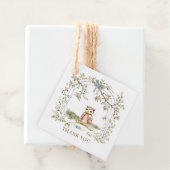 Watercolor Owl Arch Baby Shower Thank You フェイバータグ (インサイチュ)