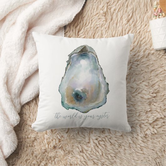 Watercolor Oyster クッション (ブランケット)