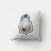 Watercolor Oyster  クッション (正面)