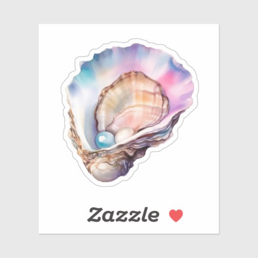 Watercolor Oyster シール (シート)