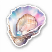 Watercolor Oyster シール (正面)