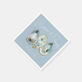 Watercolor Oyster  スタンダードカクテルナプキン (角)