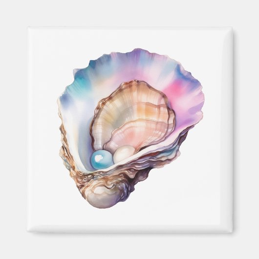 Watercolor Oyster マグネット (正面)