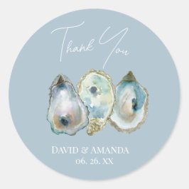 Watercolor Oyster  ラウンドシール