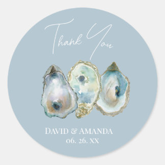 Watercolor Oyster  ラウンドシール