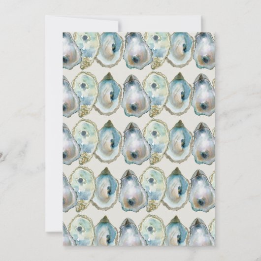 Watercolor Oyster  招待状 (裏面)