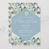 Watercolor Oyster 招待状 (正面/裏面)