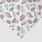 Watercolor Oyster Coastal Seaside 薄葉紙 (詳細)