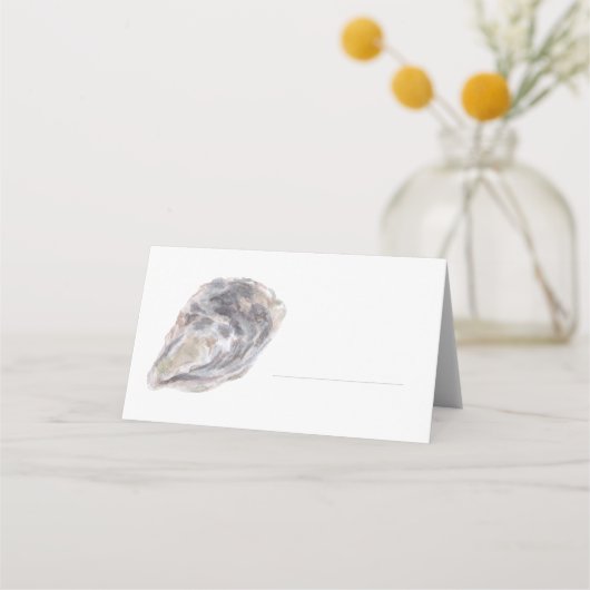 Watercolor Oyster Place Card プレイスカード (正面)