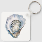Watercolor Oyster Shell キーホルダー (裏面)