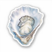 Watercolor Oyster Shell シール (正面)