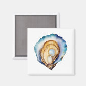 Watercolor Oyster Shell マグネット (正面/裏面)