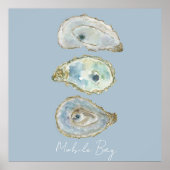 Watercolor Oysters  ポスター (正面)