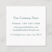 Watercolor Paint Brushstrokes Modern Creative スクエア名刺 (裏面)