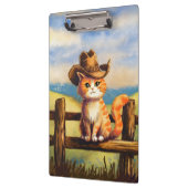 Watercolor Painted Cat Dad クリップボード (左)