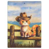 Watercolor Painted Cat Dad クリップボード (裏面)