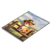 Watercolor Painted Cat Dad ノートブック (左側)