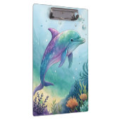 Watercolor painted dolphin クリップボード (右)