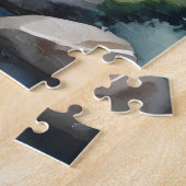 Watercolor painted waterfall ジグソーパズル (側面)