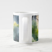 Watercolor painted waterfall ジャンボコーヒーマグカップ (裏面)