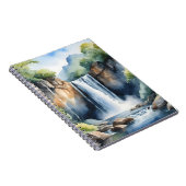 Watercolor painted waterfall ノートブック (右側)