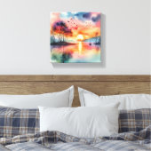 watercolor painting キャンバスプリント (インサイチュ (寝室))