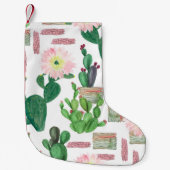 Watercolor painting seamless pattern. Watercolour スモールクリスマスストッキング (正面)