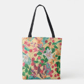 Watercolor painting seamless pattern with beautifu トートバッグ (裏面)