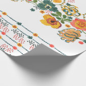 Watercolor painting seamless pattern with stylized ラッピングペーパー (角)