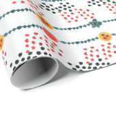 Watercolor painting seamless pattern with stylized ラッピングペーパー (ロールコーナー)