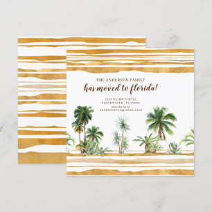 Watercolor Palm Treeの動きの発表 招待状