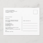 Watercolor Palm Trees Coastal Moving 案内ポストカード (裏面)