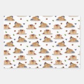 Watercolor Pancakes Berries Breakfast Brunch  ラッピングペーパーシート (正面)