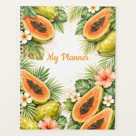 Watercolor Papaya Planner プランナー手帳 (正面)