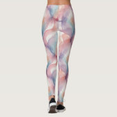 Watercolor Pastel Abstract Soft Aesthetic Pattern レギンス (裏面)