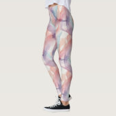 Watercolor Pastel Abstract Soft Aesthetic Pattern レギンス (左)