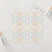 Watercolor Pastel Brushstrokes On Cloud White カード (正面/裏面インサイチュ)