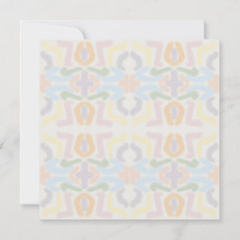 Watercolor Pastel Brushstrokes On Cloud White カード