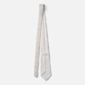 Watercolor Pastel Brushstrokes On Cloud White      ネクタイ (裏面)