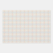 Watercolor Pastel Brushstrokes On Cloud White ラッピングペーパーシート (正面)