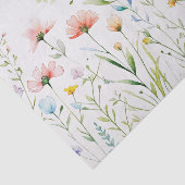 Watercolor Pastel Color Wildflowers Nature  薄葉紙 (詳細)