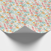 Watercolor Pastel Floral  ラッピングペーパー (角)