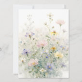 Watercolor Pastel Floral Graduation Cap Poem Card (裏面)