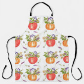Watercolor pattern from autumn compositions  エプロン (正面)