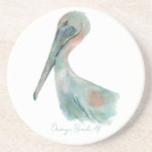 Watercolor Pelican コースター (正面)