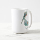 Watercolor Pelican コーヒーマグカップ (正面右)