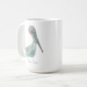 Watercolor Pelican コーヒーマグカップ (正面左)
